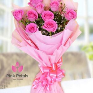 pink roses bouquet
